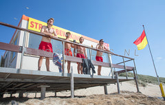 Strandbewaking op de Texelse stranden.