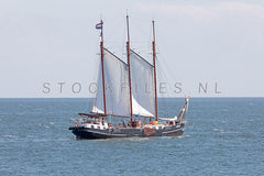 Zeilschip Linde op de Waddenzee.