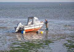 Bootje soppen op het Wad.