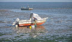 Bootjes op het Wad.