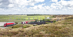 Brand in de duinen.