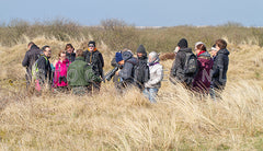 Excursie in de duinen.