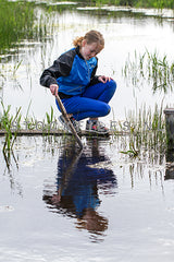 Spelen in het bos.