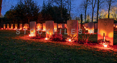 Graven geallieerden op Texel.