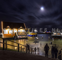 Haven Oudeschild tijdens hoogwater.