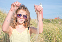 In de duinen.