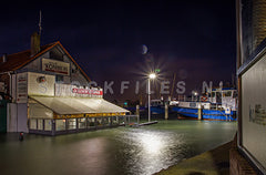 Kombuis tijdens hoogwater.