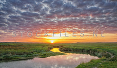 Mooie zonsondergang op Texel.