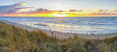 Panorama Texelse strand.