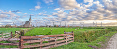 Panorama kerk Den Hoorn.