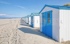 Strandhuisjes De Koog op Texel.