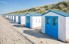 Strandhuisjes op het Texelse strand.