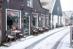 Het Cafeetje in de winter in Oosterend op Texel.