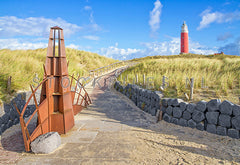 Toegangspoort naar de Texels vuurtoren.