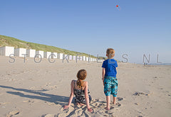 Vliegeren op Texel.