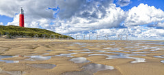 Watertjes op het Texelse strand.